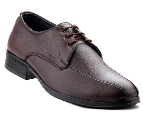 Men Brown Leather Formal Lace Up Shoes