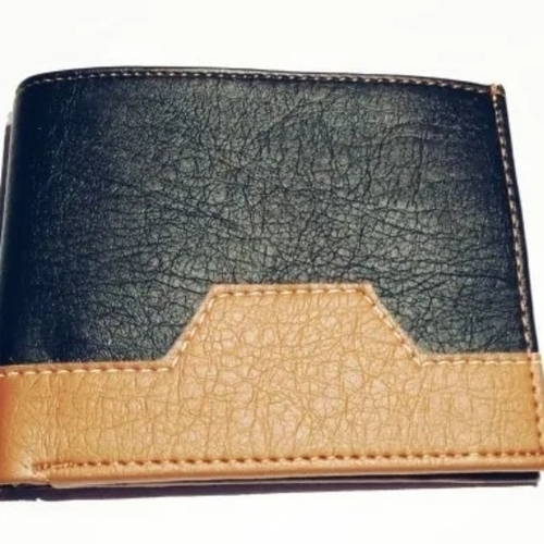 Men Pure Leather Bifold Wallet