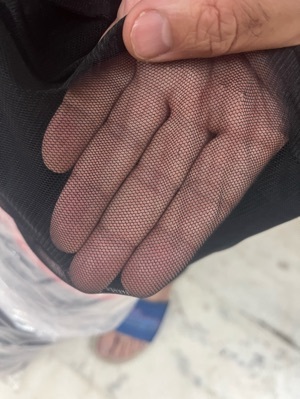 Polyester Net Fabrics - Color: Black