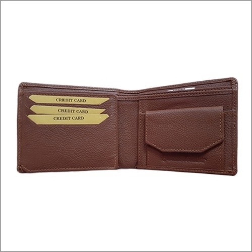 Pure Leather Wallet - Leather, Standard Size, Brown | Multiple Card Slots, Cash Compartments, Slim Lightweight Design, Durable Stitching