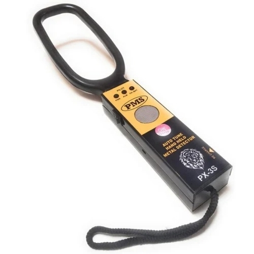 Px 3X Hand Held Metal Detector - Steel, 362x55x30 mm, Black, Rechargeable Battery | Sound Alarm, 5m Detection Range, 1 Year Warranty