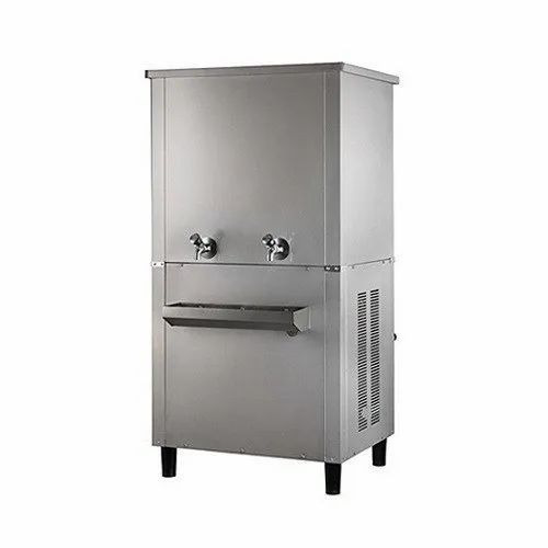 100 L Drinking Water Cooler - Stainless Steel, Grey, 20 L Capacity, 5 L/Hr Cooling | Rust Resistant, Single Tap, Electric 240 V
