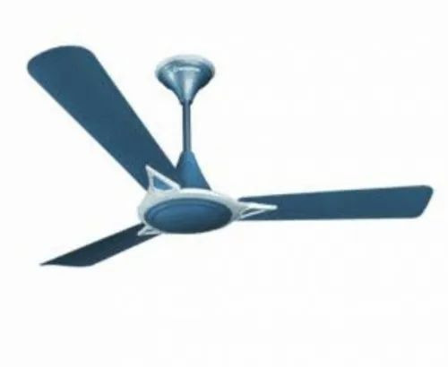 Anti Dust Ceiling Fans - 1200mm Sweep, 75W Power, 2 Year Warranty | Blue Color, 3 Blades, Ceiling Installation, Electrical Air Cooling Fan
