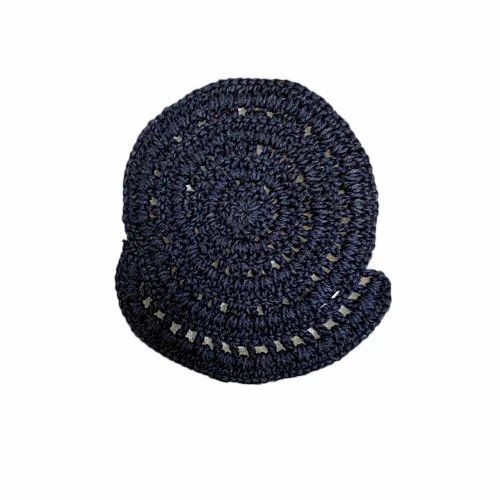 Dark Blue Crochet Flower