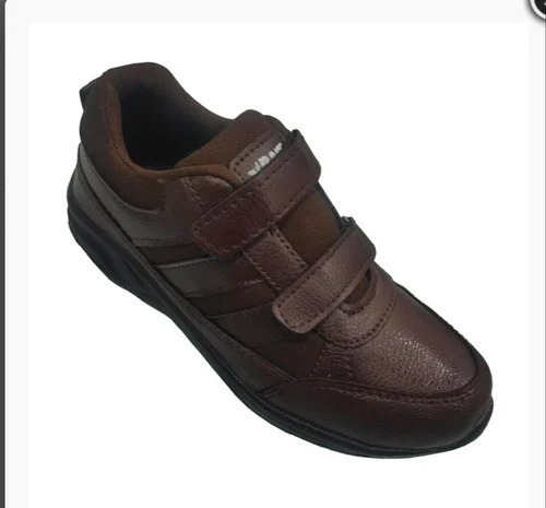 Eva Gola Brown EVA School Shoe UK 11 - Velcro Closure, Lightweight Durable Unisex Footwear