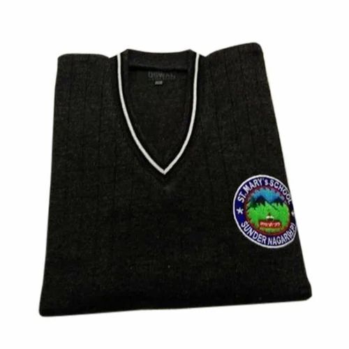 Full Sleeves V Neck School Sweater