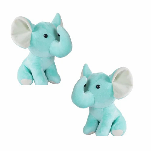 Plush Elephant Stuffed Toys - Plush, 20cm, Sky Blue | Durable, Fine Finished, Eco-Friendly