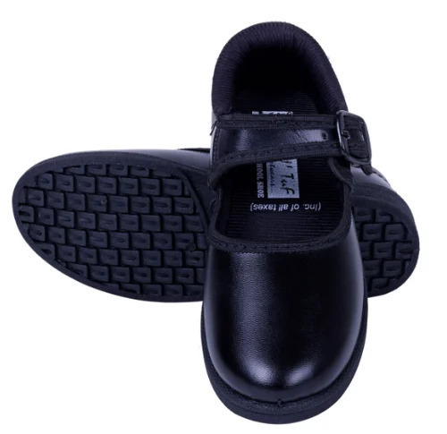 Pvc Girl School Black Shoes