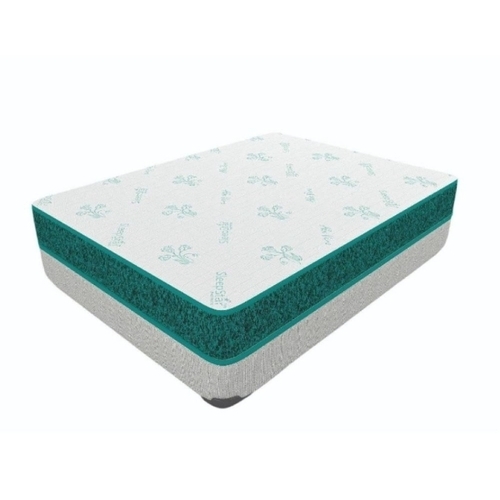 Spring Mattress - Traditional Memory Foam, Double Size, 4 Inch Thickness, Grey | Eco Friendly, Pocket Spring Foam, Plain Style