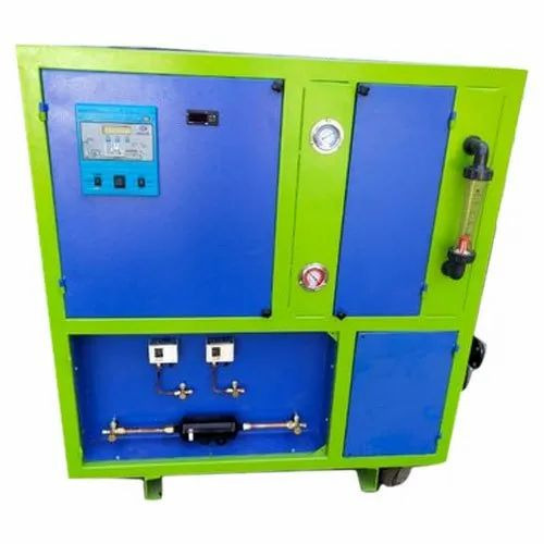 Water Cooled Chiller - 2 Ton, 3 Phase, 440 V, 18-420 Kw, Blue and Green, Rust Proof, Automatic, Industrial