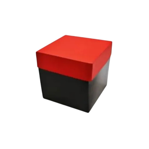 Heavy Duty Cardboard Boxes - White Coated Recycled Liner, Red & Black Matte Paperboard | Square, Eco Friendly, <5 Kg Capacity