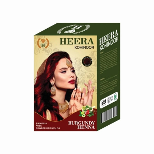 Heera Kohinoor Burgundy Henna Hair Color