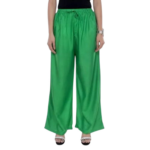 Ladies Rayon Palazzo - 100% Rayon Customized Size Multiple Colors | Light Weight Breathable Machine Wash