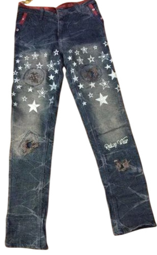 Mens Rugged Denim Jeans - Denim, Size 30-36 Inch, Multiple Colors | Breathable, Light Weight, Washable