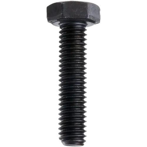 Mild Steel Hex Bolt - Standard Size, Black Powder Coated | Durable Fine Finished