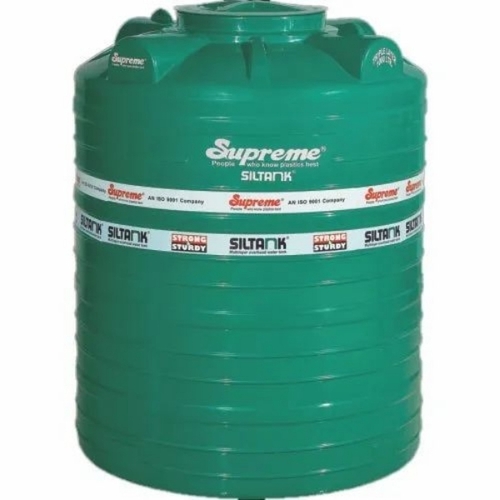Plastic Water Storage Tanks - Color: Green