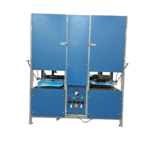 Single Die Paper Plate Making Machine - Mild Steel, 4 Inch, Blue | Semi-Automatic, 1000 Pcs/hr, HMI Control, 240V, 50 Hz