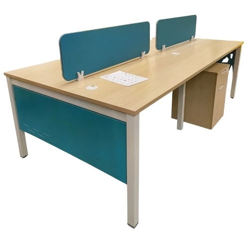 Teal Blue Computer Workstation Desk