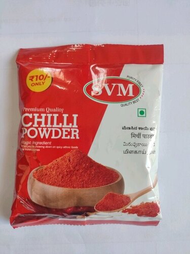 20g Svm Red Chilli Powder - 99% Pure, A Grade, Spicy Natural Powder, FSSAI Certified, Packet Packaging