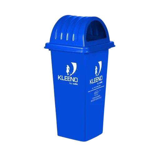 60 L Plastic Dustbins - Plastic 60L Blue | Lift Top Manual Operation Outdoor Use
