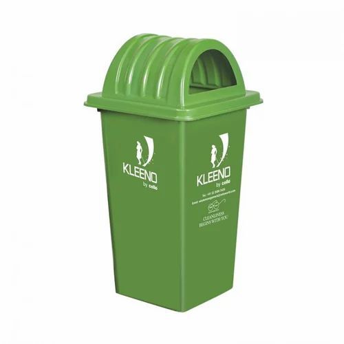 80 L Green Plastic Dustbins 