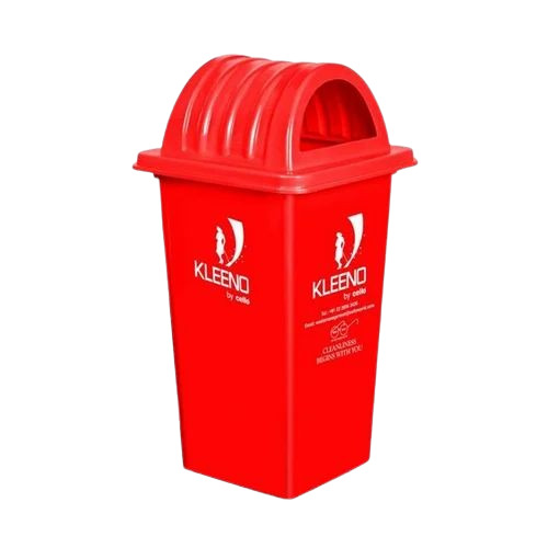 80 L Red Plastic Dustbins