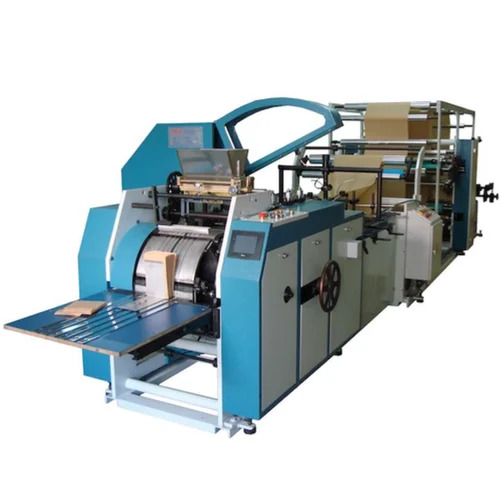 Automatic Paper Bag Making Machine - Paper, 100x50 mm, Multicolour | Automatic, Electric Drive, 240V, 80 Pcs/Hr, 1 Year Warranty