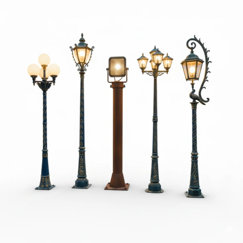 Black Garden Lighting - Solar LED 18W Bollard Light, Black, Cool White, IP67 | Home Use