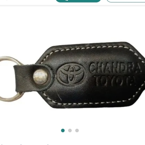 Black Leather Keychain
