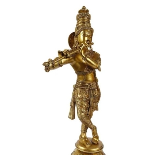 Brass Krishna Statue