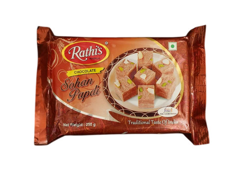 Chocolate Soan Papdi - Gram Flour, Regular Size, Flaky Texture | Ready to Eat, Hygienically Packed, Traditional Taste
