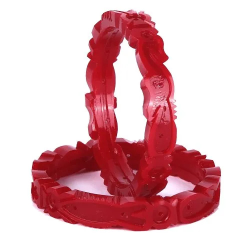 Designer Red Pola Bangles