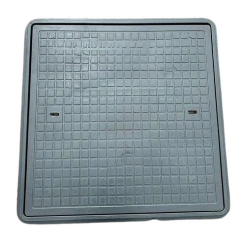 Frp 5 Ton Square Manhole Cover - FRP, 300x300mm, Grey, Lockable