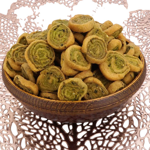 Kasoori Bhakharwadi Namkeen - Wheat Flour, 250g Pouch | Ready to Eat, Hygienically Packed, Crispy Texture