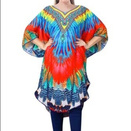 Multi Color Digital Printed Kaftan