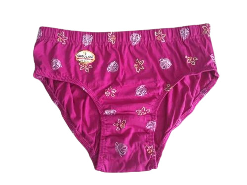 Women Printed Pink Color Underwear
