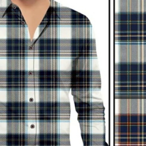Checks Cotton Fabrics For Shirts