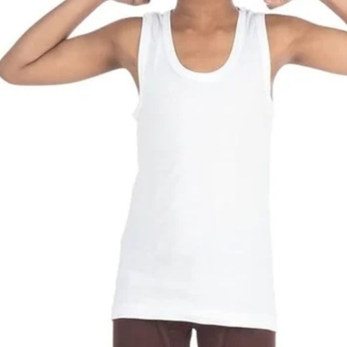 Cotton Kids White Vest - Cotton, Various Sizes, White | Wrinkle Free, No Color Fade, Comfortable