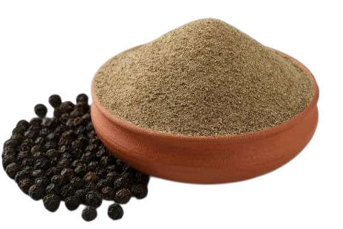 Dry Black Pepper Powder - Tellicherry Variety, Natural Brown Color, Powder | 500g, Raw Processing, 1 Year Shelf Life