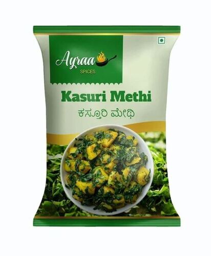 Kasuri Methi - Natural Green A Grade | 99% Purity FSSAI Certified Packet Packaging 9 Months Shelf Life