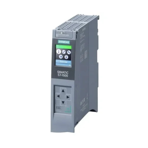 SIEMENS PLC 6ES7511-1AL03-0AB0 1511-1 PN CPU - Grey, 3.45 cm Display, Panel Mount | Industrial Control Automation, 12-24 V, IP20 Protection