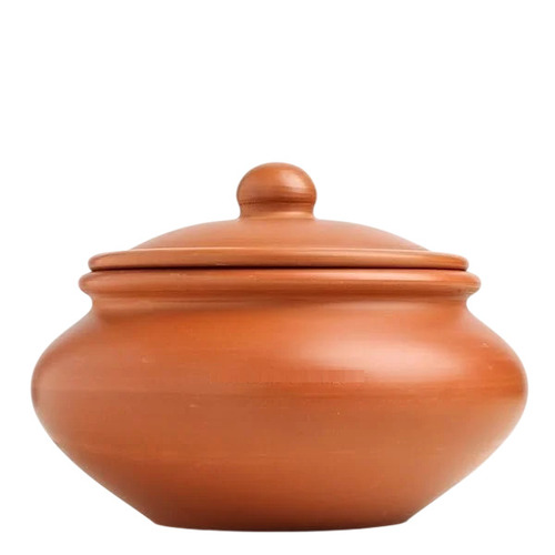 Terracotta Clay Handi Matka - Terracotta Clay, Round Shape | Hand Painted, Natural Finish, Eco Friendly