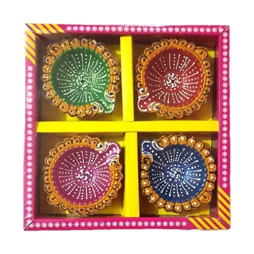 Terracotta Decorative Diwali Diya Box