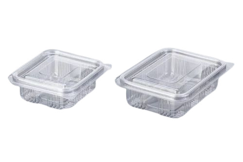 100 Ml Pet Rectangle Hinged Box