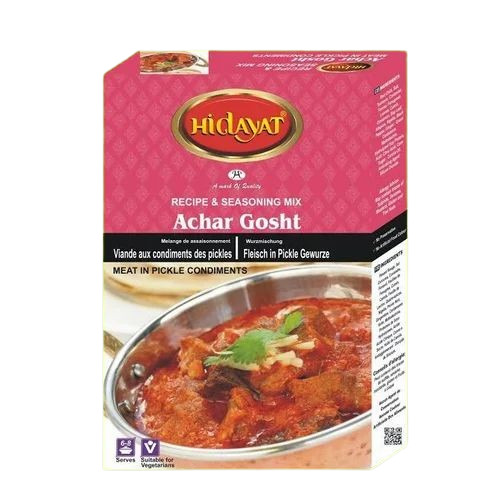 Aachar Gosht Masala - 50Gram Powder, Box Packaging | Food Grade, Raw Processing, 12 Months Shelf Life