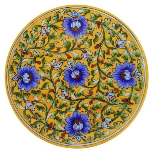 Blue Pottery Handmade Wall Plates