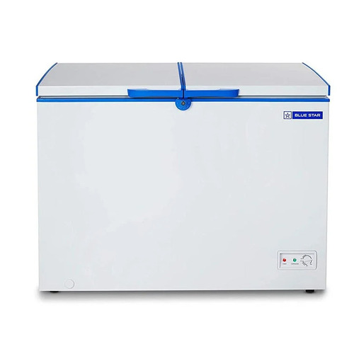 Blue Star Hard Top Deep Freezer - Metal, 330 Liters, White - Convertible, CFC-Free Refrigerant, Multiple Temperature Settings