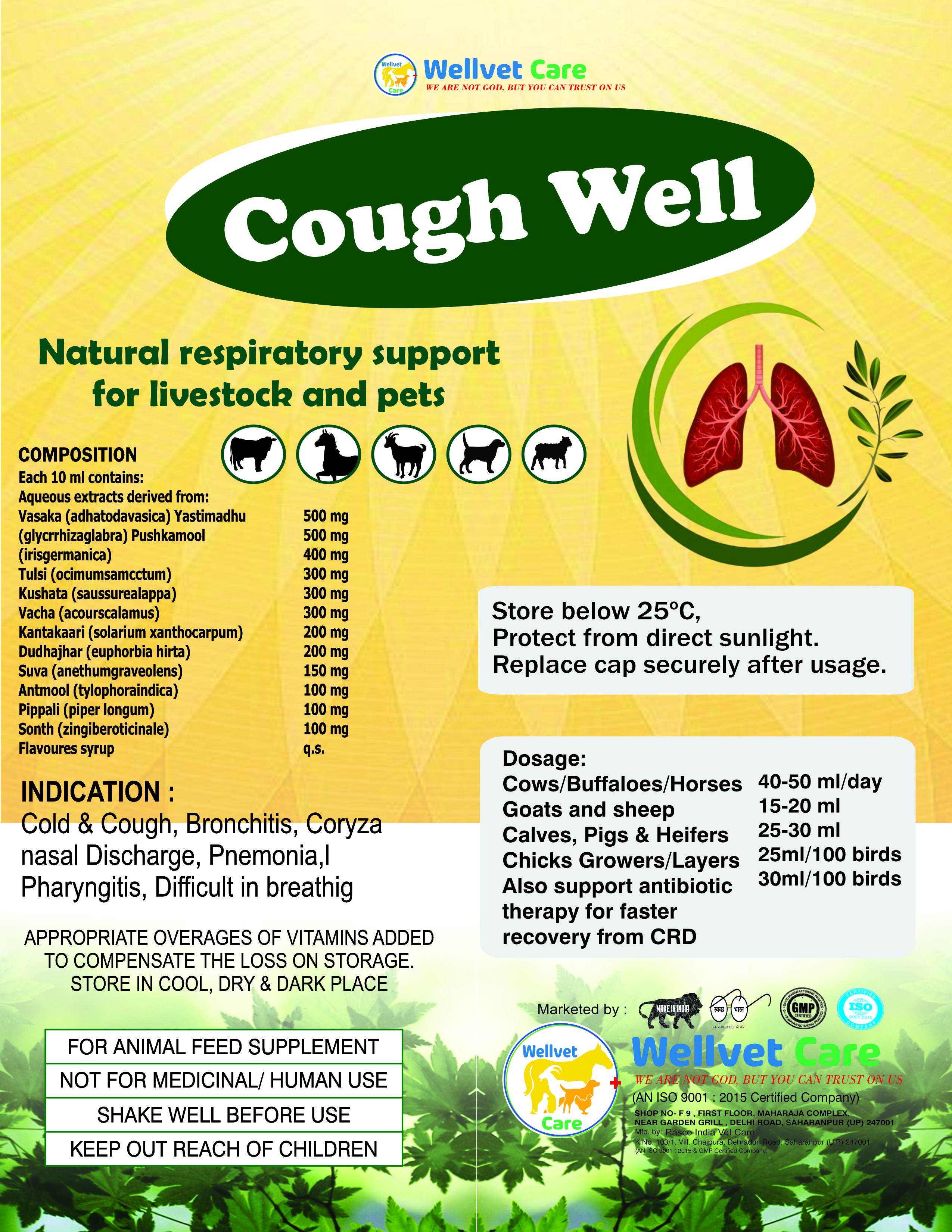 Cough Well Syrup - Dosage Form: Liquid
