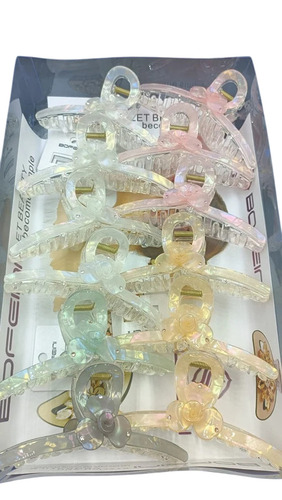 Fancy Hair Clip Clutcher - Plastic, Medium Size, Multicolor | Modern Design, Unbreakable, Good Quality
