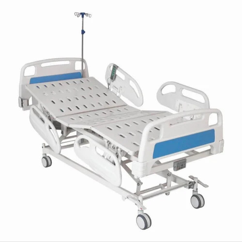 Icu Bed - 2030x900x550-750 mm White Electric Back & Knee Rest Tilt Foldable Durable